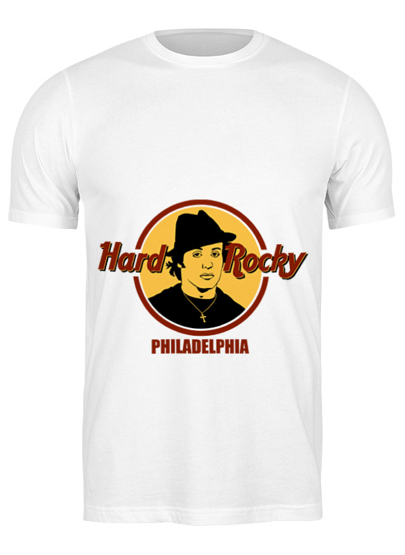 

Футболка мужская Printio Hard rocky белая 3XL, Белый, Hard rocky