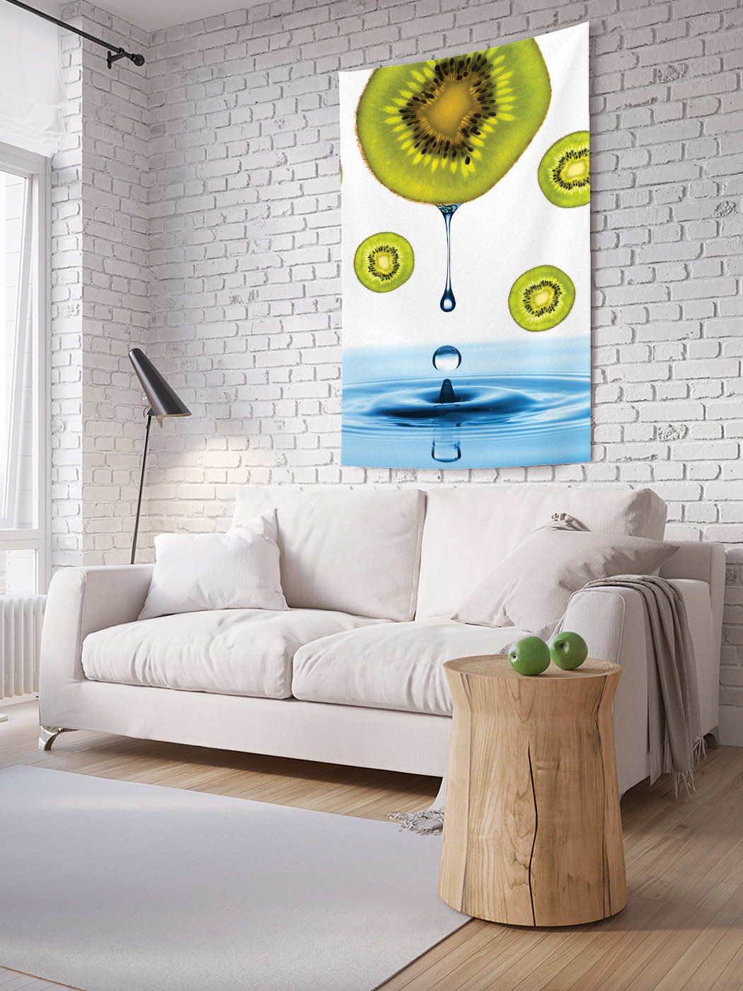 

Вертикальное фотопанно на стену JoyArty Море киви 100x150 см, Море киви