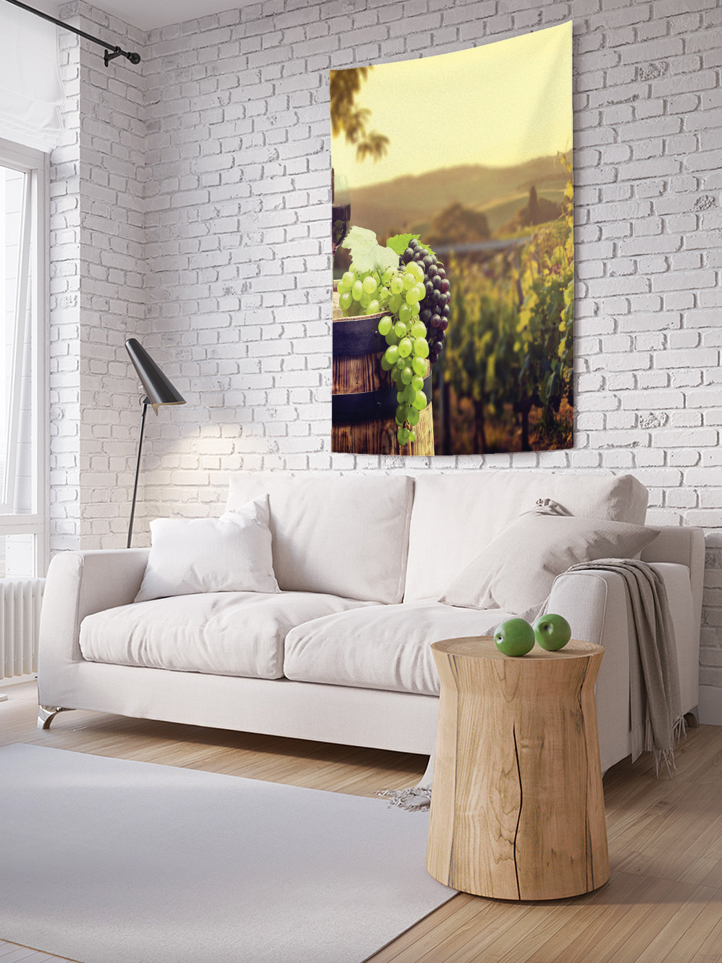 

Вертикальное фотопанно на стену JoyArty Винный край 100x150 см, Винный край