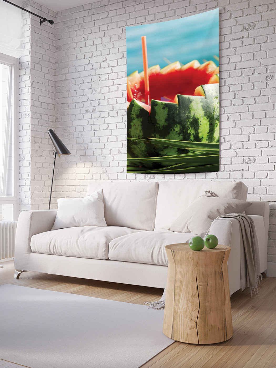 

Вертикальное фотопанно на стену JoyArty Арбузный коктейль 100x150 см, Арбузный коктейль