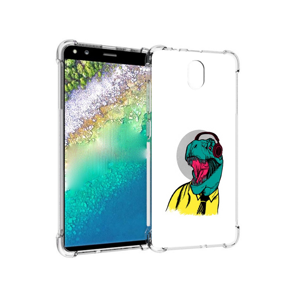 

Чехол MyPads Tocco для Nokia C01 Plus дино (PT161800.114.326), Прозрачный, Tocco