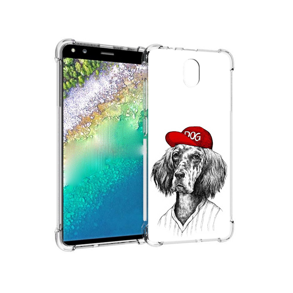 

Чехол MyPads Tocco для Nokia C01 Plus дог (PT161800.114.333), Прозрачный, Tocco