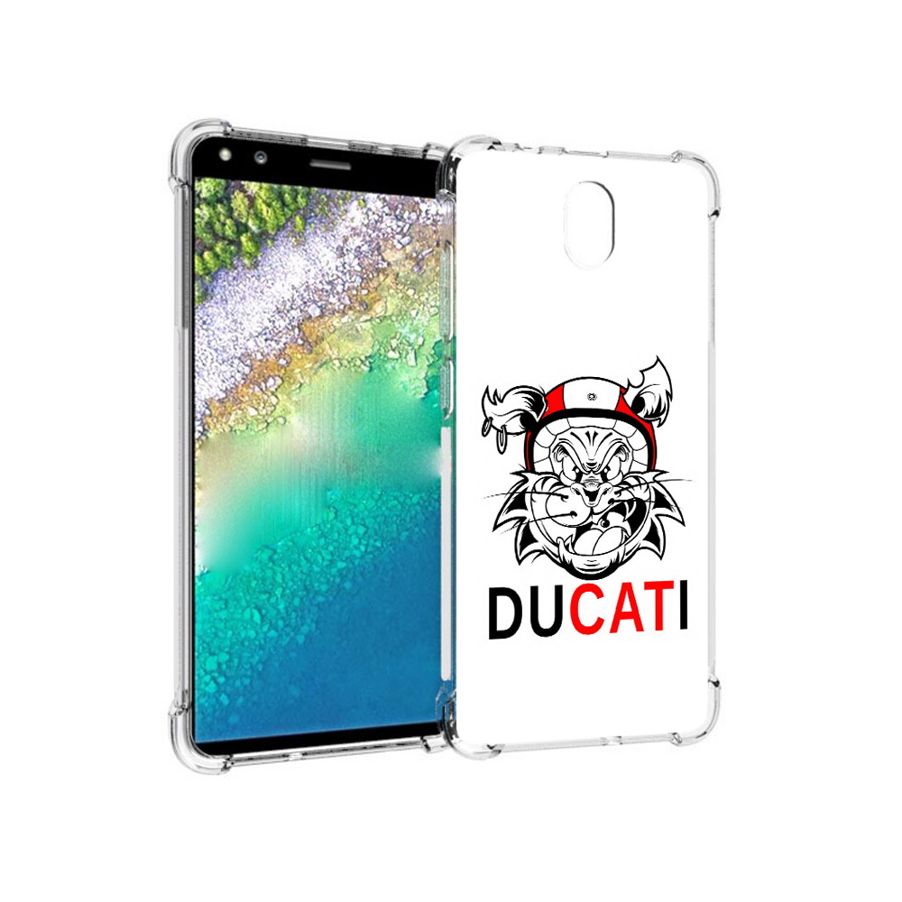 

Чехол MyPads Tocco для Nokia C01 Plus дукати (PT161800.114.339), Прозрачный, Tocco