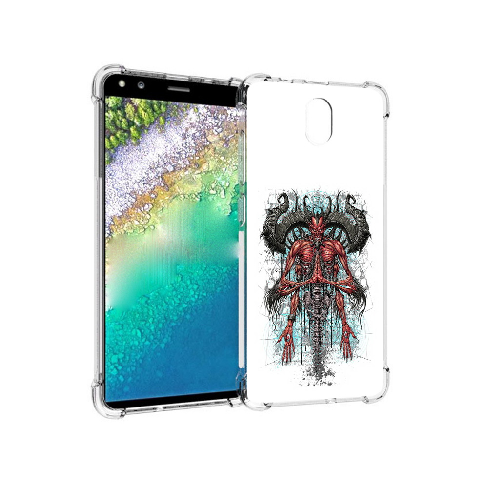 

Чехол MyPads Tocco для Nokia C01 Plus дьявол (PT161800.114.340), Прозрачный, Tocco