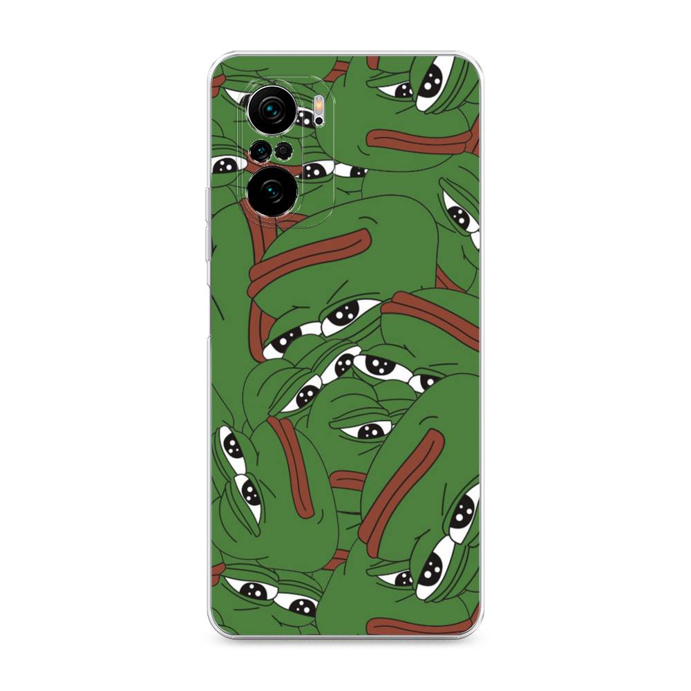 

Чехол Awog на Poco F3/Redmi K40/Mi 11i "Печальный frog", Разноцветный, 310150-9