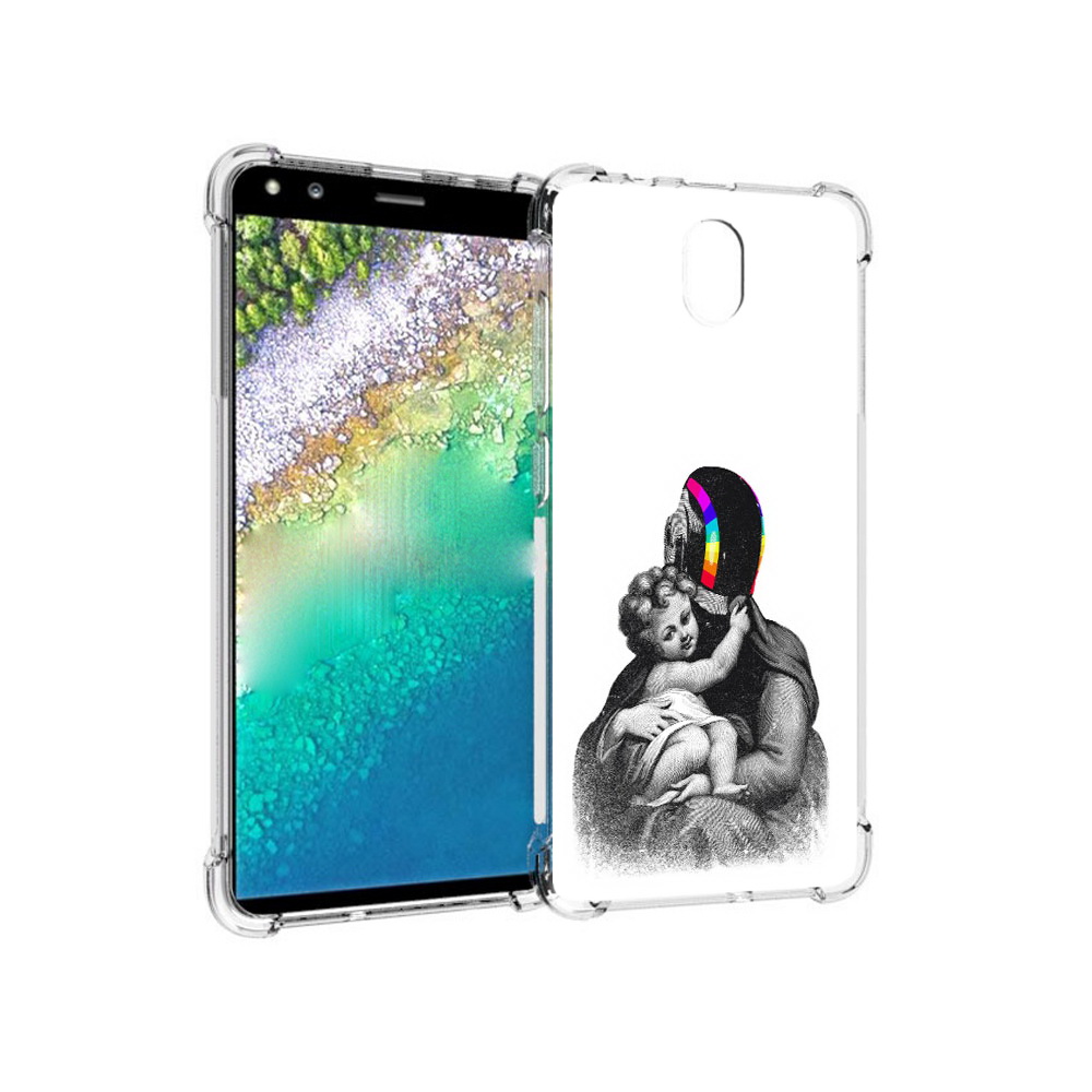 

Чехол MyPads Tocco для Nokia C01 Plus защитник в шлеме (PT161800.114.350), Прозрачный, Tocco