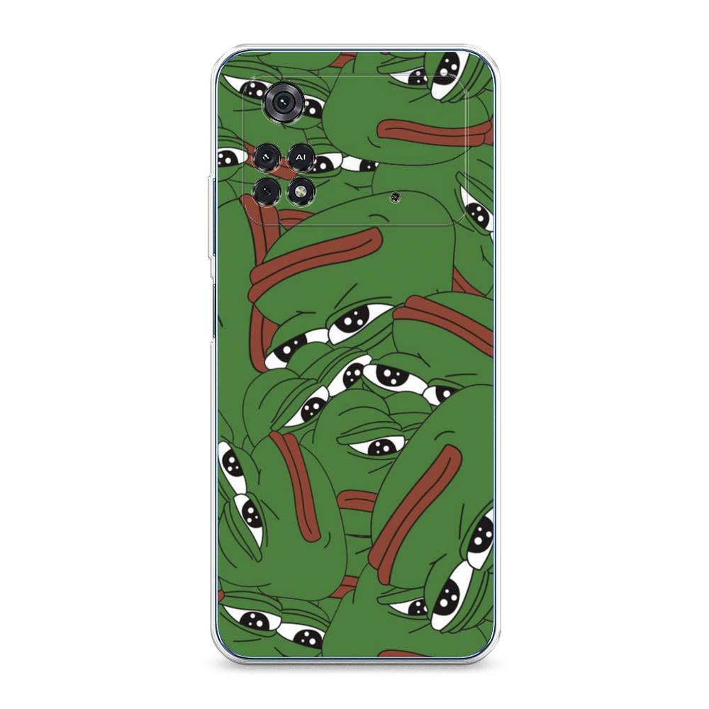 

Чехол Awog на Poco M4 Pro 4G "Печальный frog", Разноцветный, 313050-9
