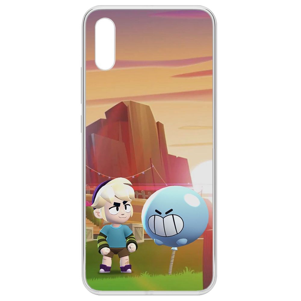 

Чехол-накладка Brawl Stars-Гас для Xiaomi Redmi 9A, Прозрачный