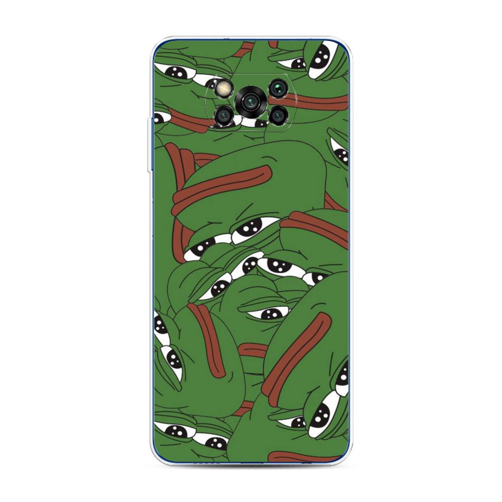 

Чехол Awog на Poco X3/X3 Pro "Печальный frog", Разноцветный, 39250-9