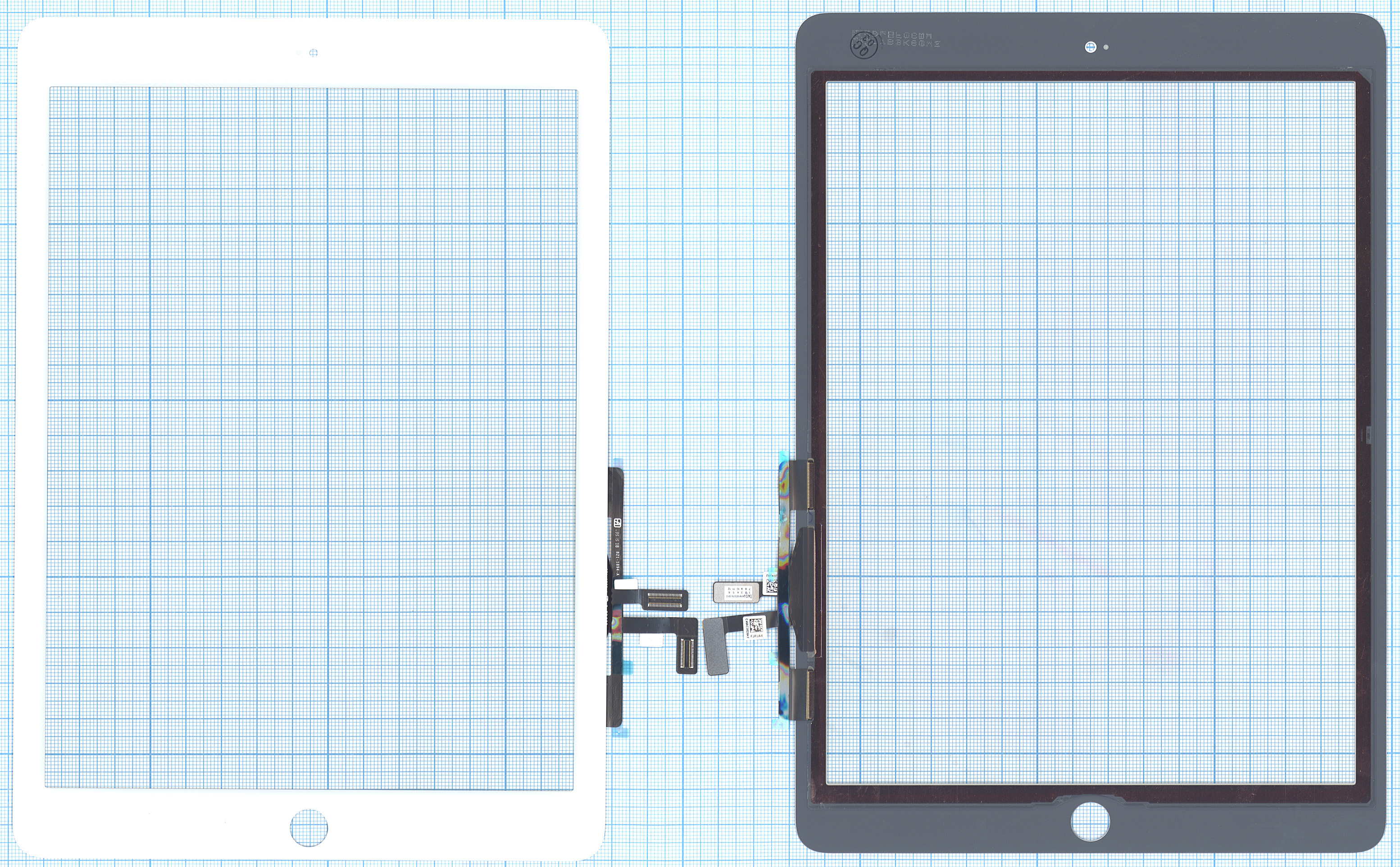 Сенсорное стекло (тачскрин) для iPad Air (A1474, A1475, A1476) белое OEM