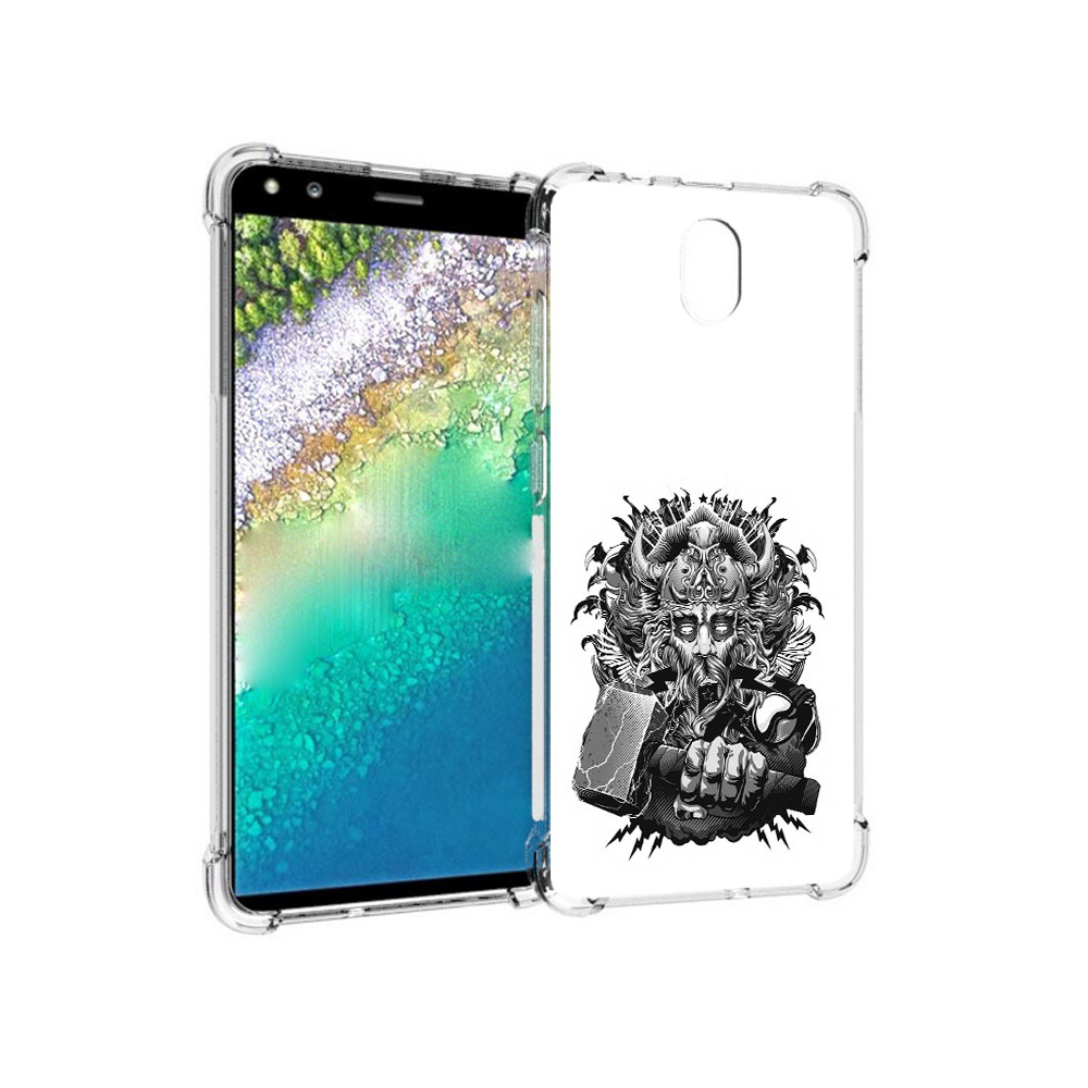 

Чехол MyPads Tocco для Nokia C01 Plus злой тор (PT161800.114.363), Прозрачный, Tocco