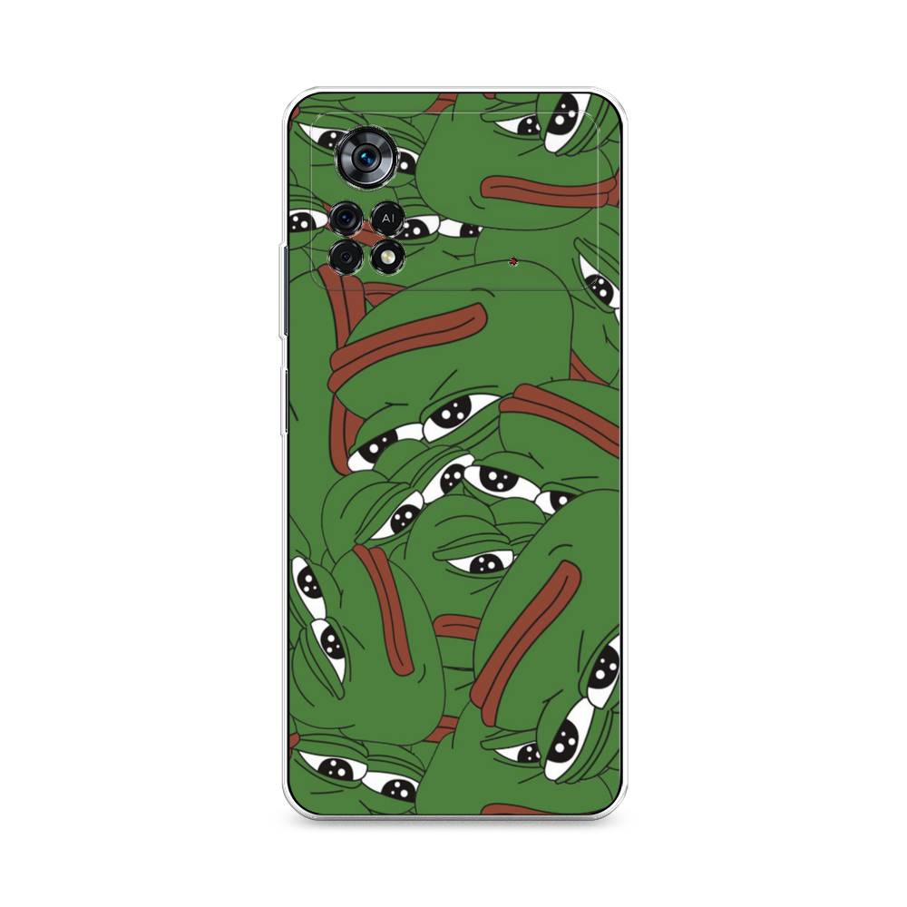 

Чехол Awog на Poco X4 Pro 5G "Печальный frog", Разноцветный, 313150-9