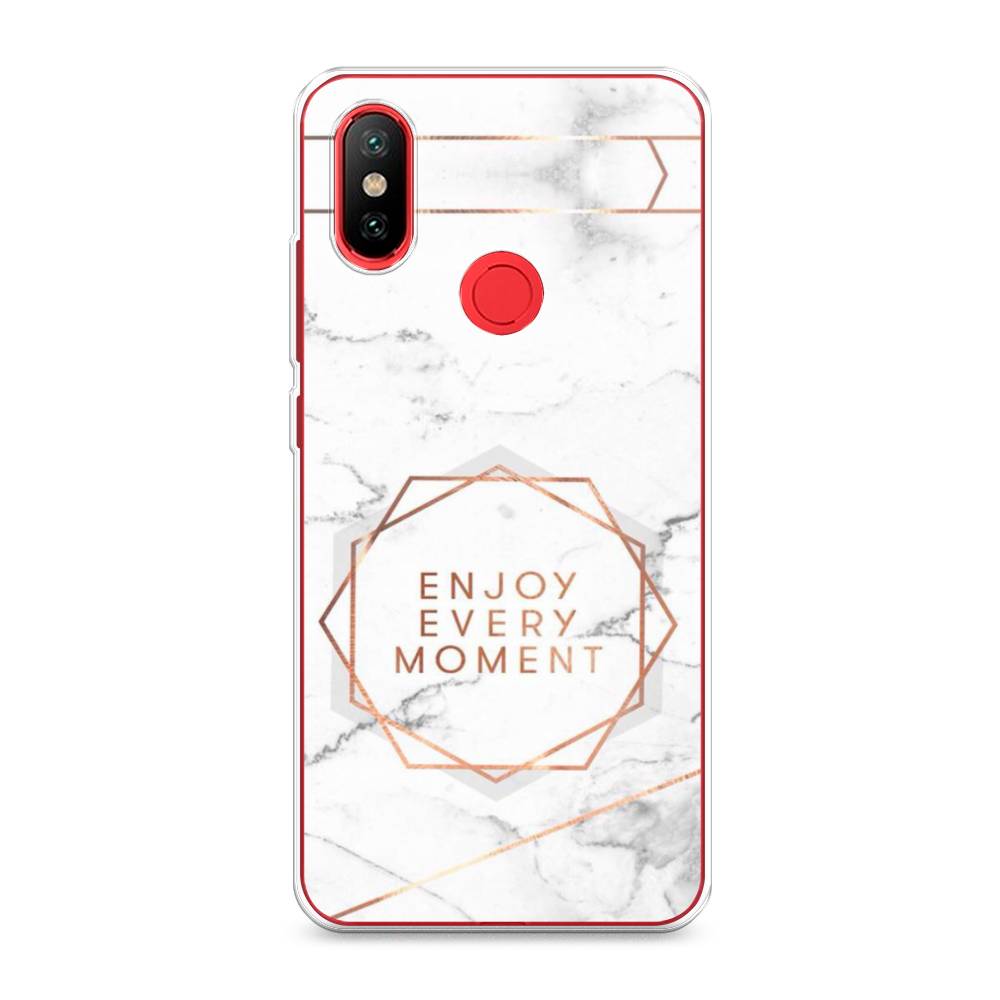 

Чехол Awog на Xiaomi Mi 6X/A2 "Enjoy every moment мрамор", Разноцветный, 33250-7