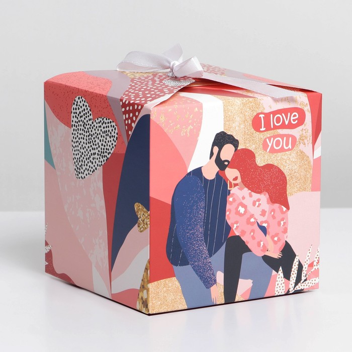 

Коробка складная «LOVE», 12 х 12 х 12 см, Разноцветный