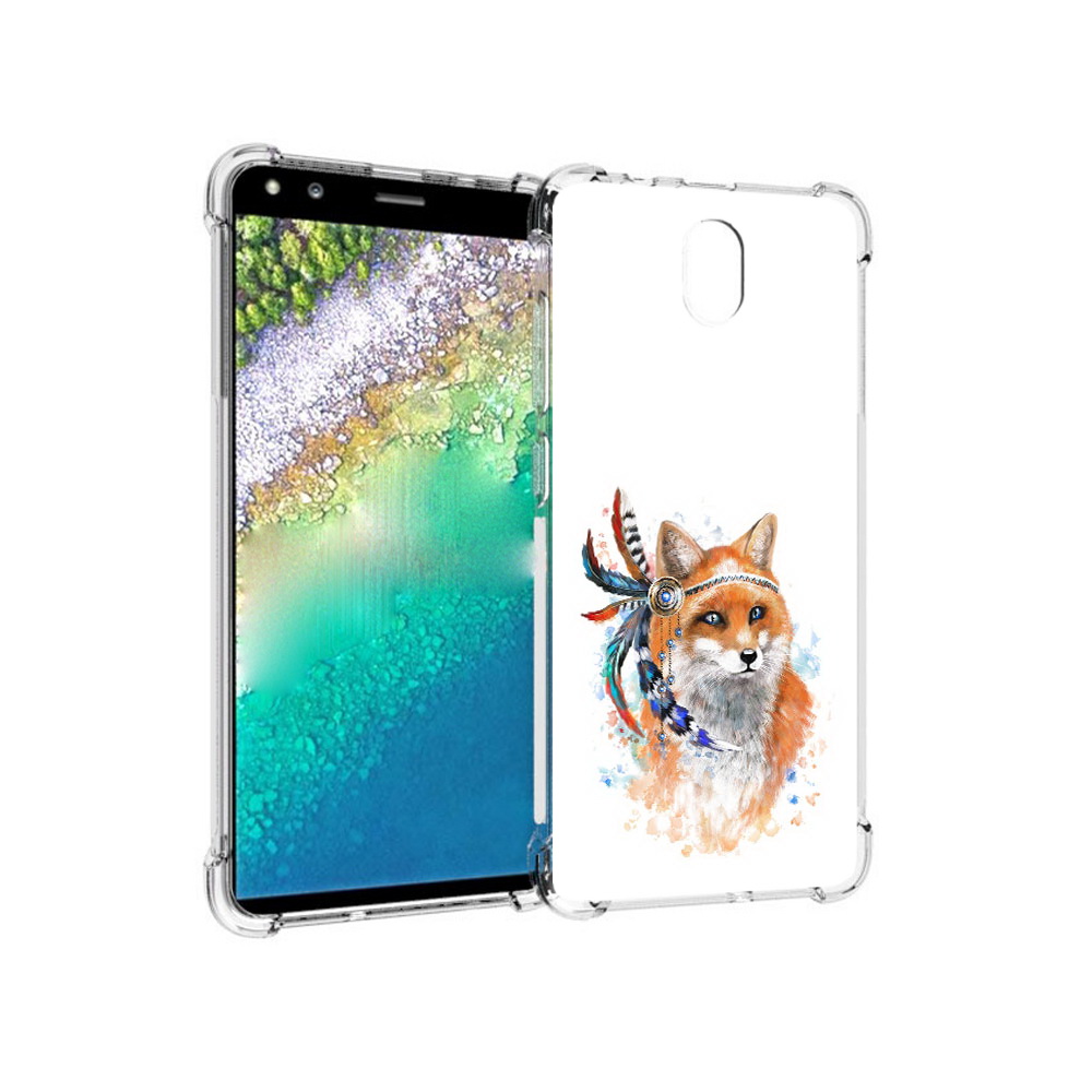 

Чехол MyPads Tocco для Nokia C01 Plus инду лиса (PT161800.114.377), Прозрачный, Tocco