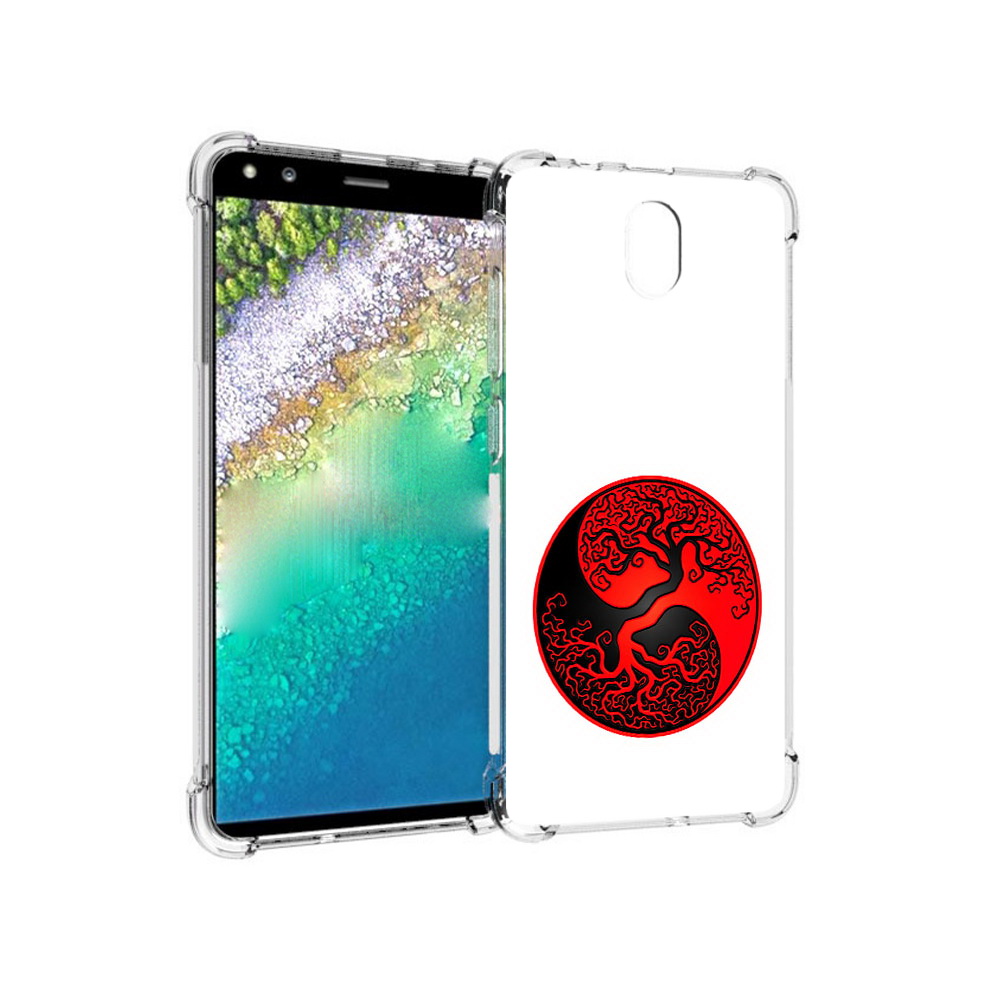

Чехол MyPads Tocco для Nokia C01 Plus инь янь дерево (PT161800.114.379), Прозрачный, Tocco