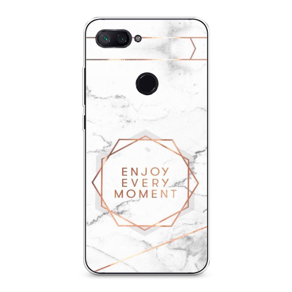 

Чехол Awog на Xiaomi Mi 8 Lite "Enjoy every moment мрамор", Разноцветный, 34550-7