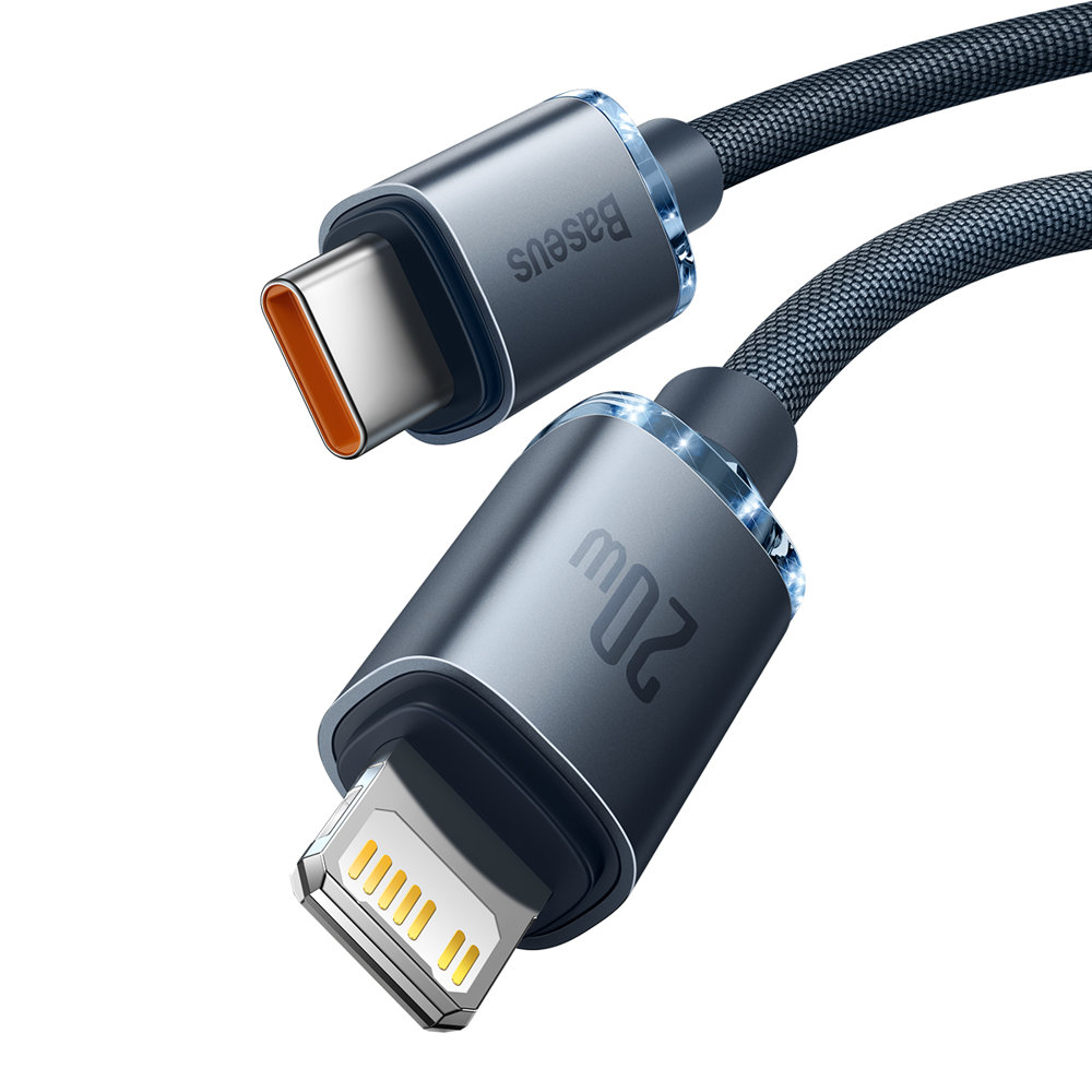 Кабель USB Type C - Lightning Baseus CAJY000301 1 м серый, синий