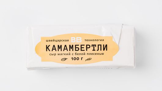 

Сыр мягкий ВкусВилл Камамбертли с белой плесенью 25,2% БЗМЖ 100 г