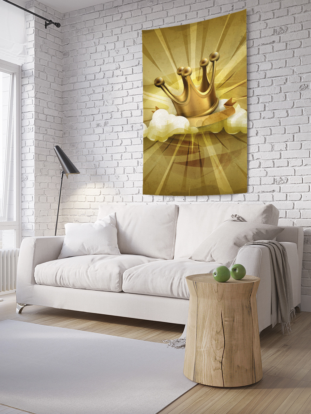 

Вертикальное фотопанно на стену JoyArty Сияющая корона 150x200 см, Сияющая корона