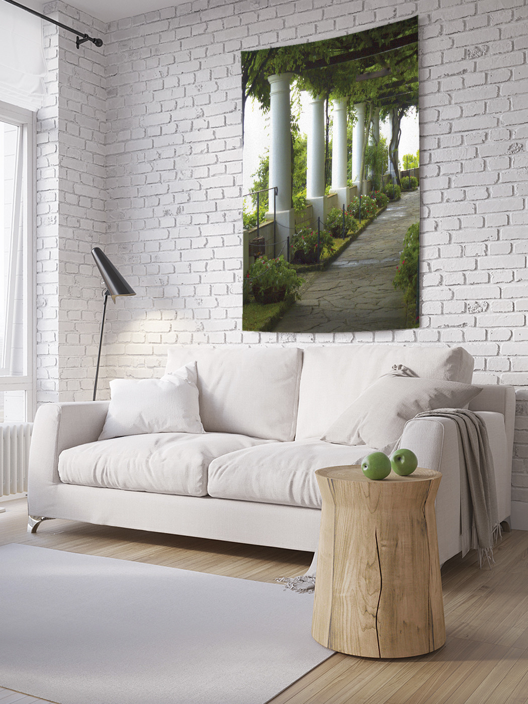 

Вертикальное фотопанно на стену JoyArty Дорога под лианами 150x200 см, Дорога под лианами