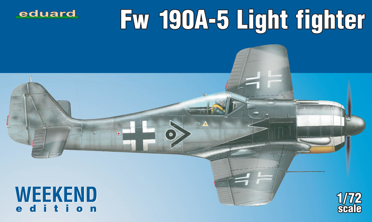 фото Сборная модель eduard 1/72 fw 190a-5 лёгкий истребитель 2 пушки 7439