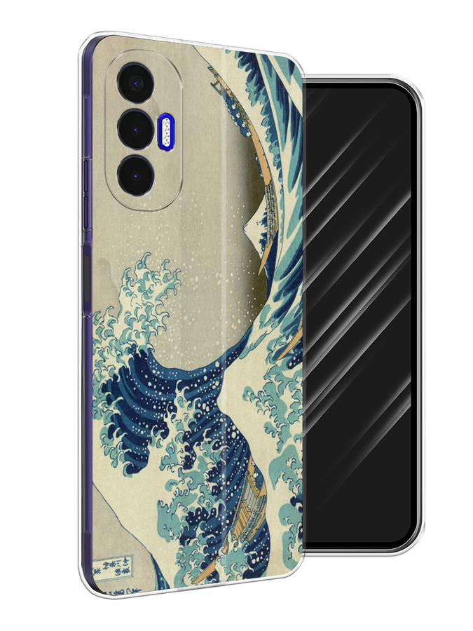 

Чехол Awog на Tecno Pova 3 "Большая волна в Канагаве", Разноцветный, 301550-9