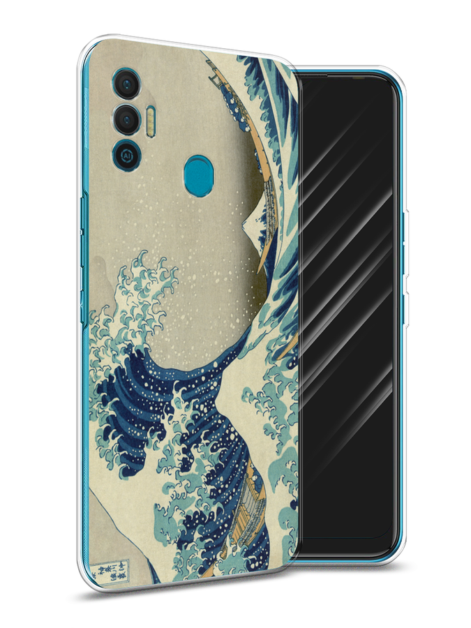 

Чехол Awog на Tecno Spark 7 "Большая волна в Канагаве", Разноцветный, 301050-9