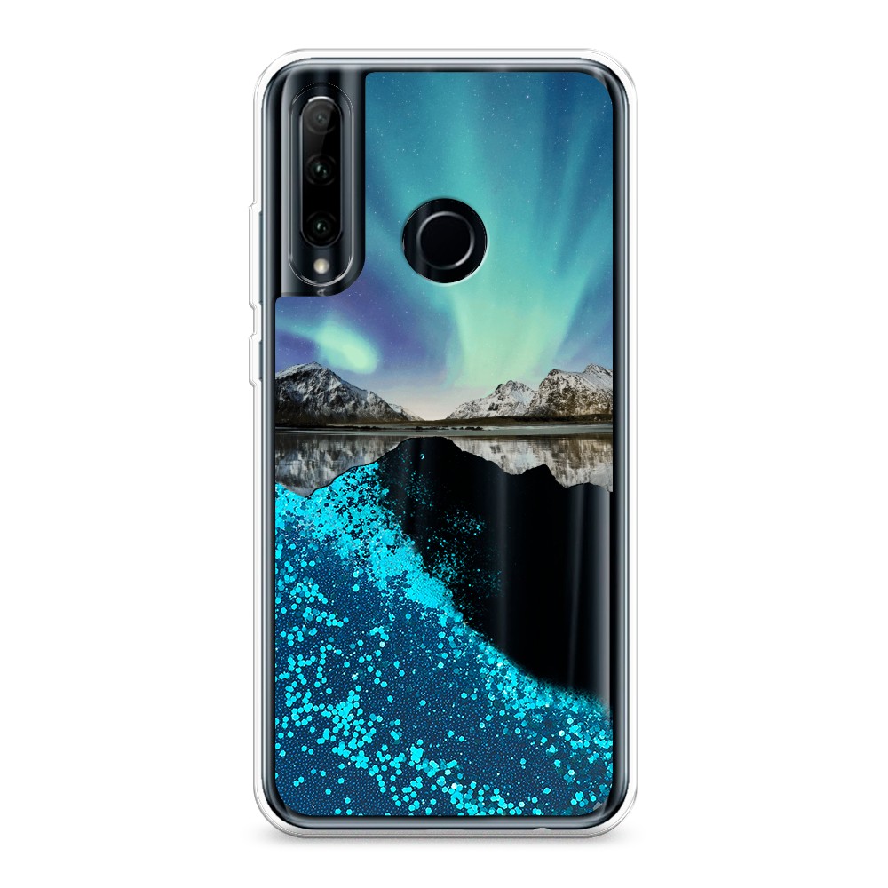 

Чехол Awog на Honor 10i "Горное озеро и сияние", Разноцветный, 68893-1