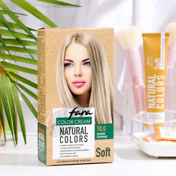 

Краска для волос FARA Natural Colors Soft 355 белое солнце, 116 г, Блонд