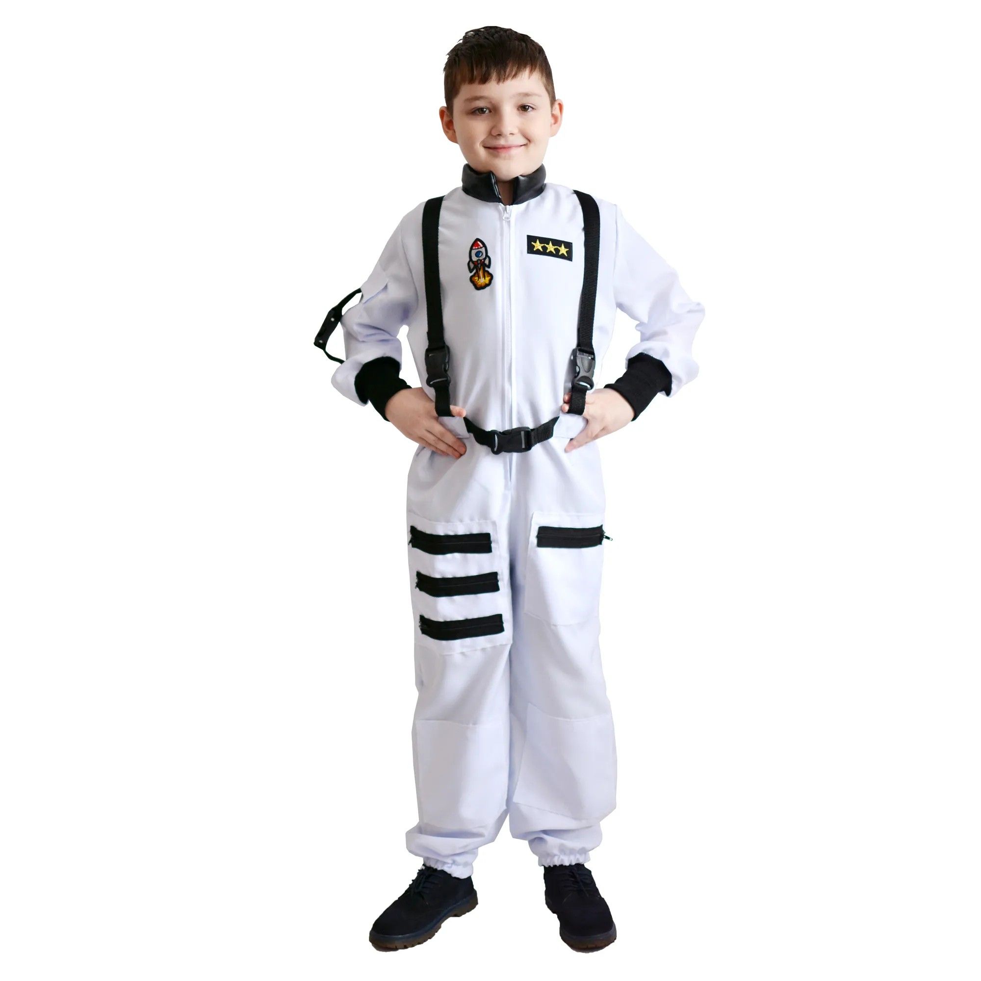 Карнавальный костюм космонавта детский Larisol белый р 134 3999₽