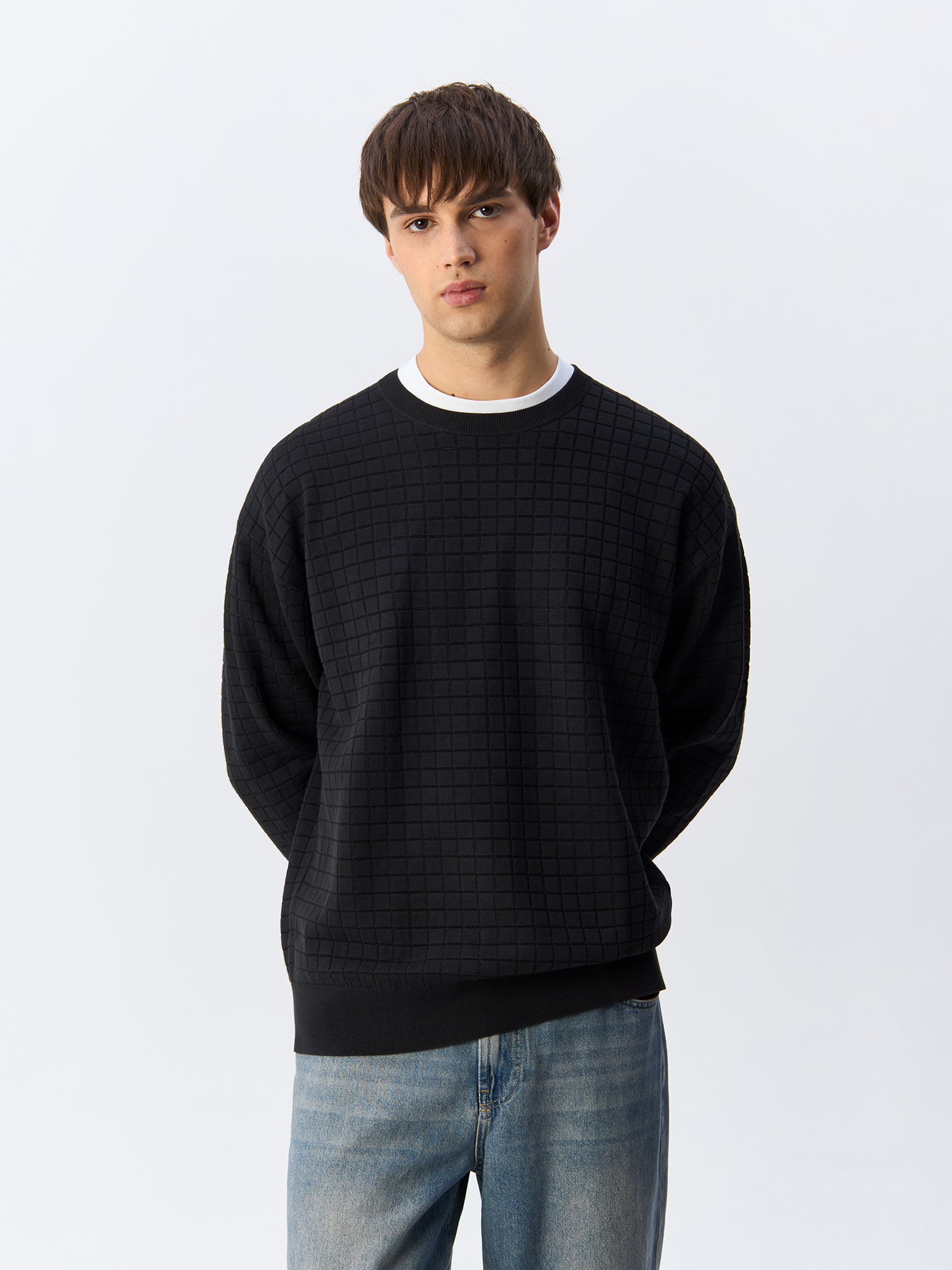 

Джемпер мужской Calvin Klein Check Pattern K10K113259 черный 2XL, Check Pattern