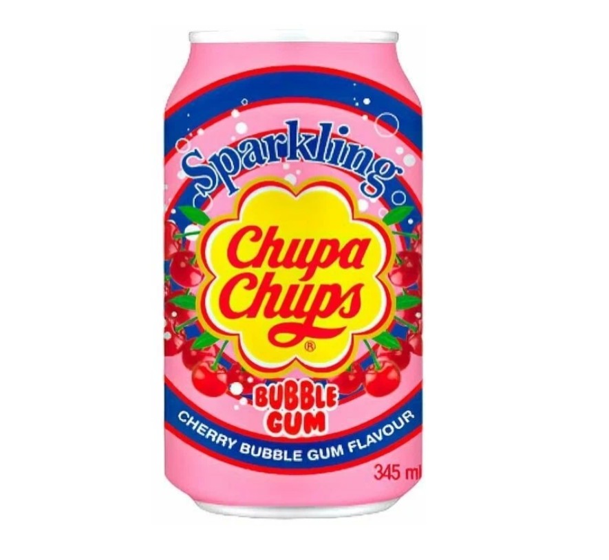 Напиток газированный Chupa Chups Бабл Гам, 0,345 л х 24 шт