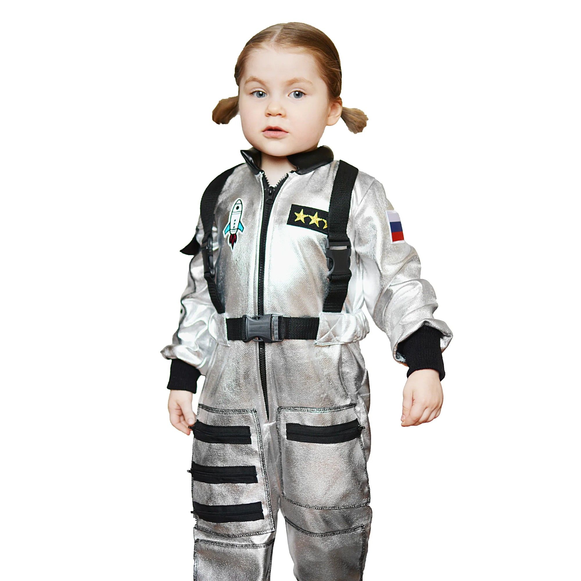 Карнавальный костюм космонавта детский Larisol серебро р 164 3999₽