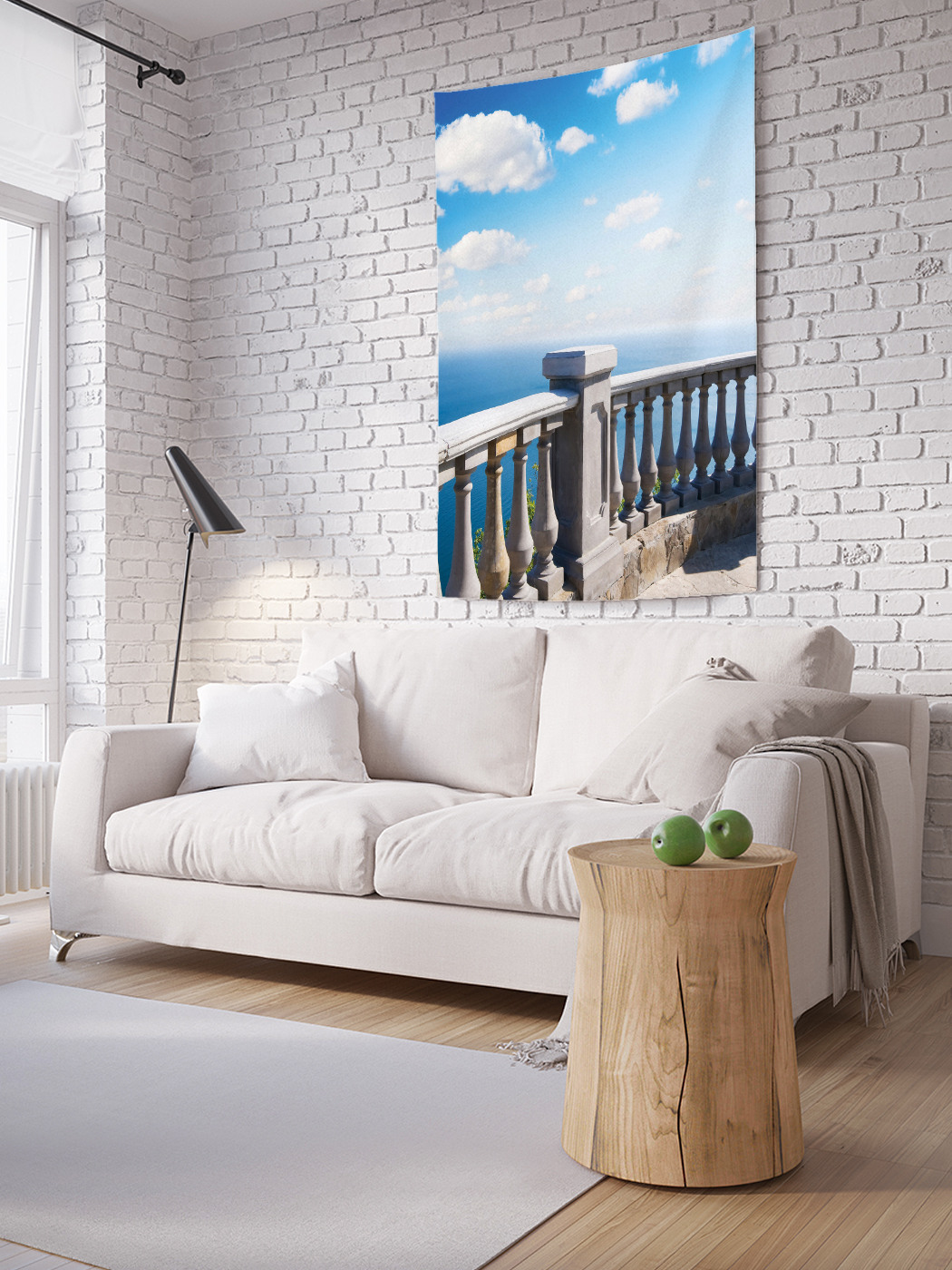 

Вертикальное фотопанно на стену JoyArty Колонны парапета 150x200 см, Колонны парапета