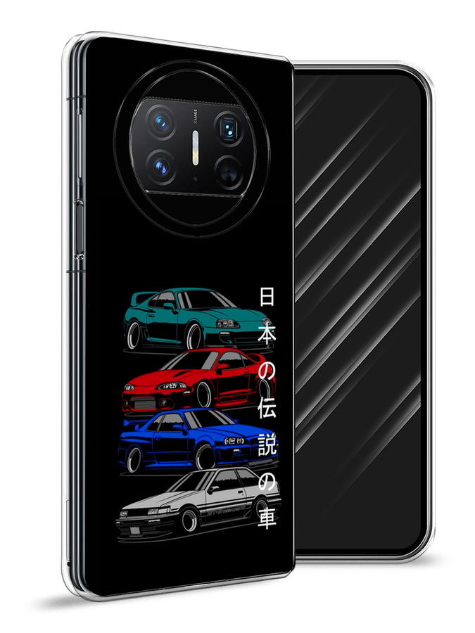 

Чехол Awog на Huawei Mate X3 "JDM Legend cars", Зеленый;красный;синий, 6122450-1