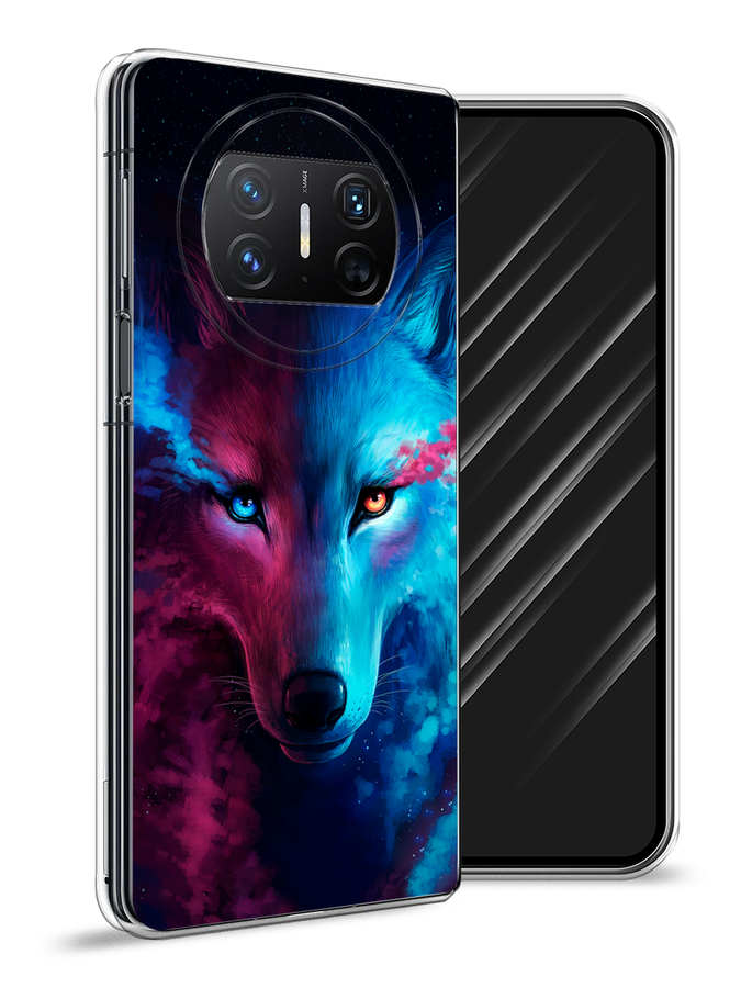 

Чехол Awog на Huawei Mate X3 "Волшебный волк", Голубой;розовый, 6122450-1