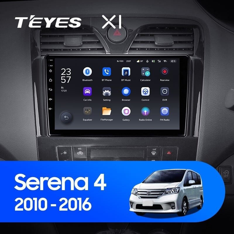 Штатная магнитола Teyes X1 4G 232 Nissan Serena 4 C26 2010-2016 2570000₽