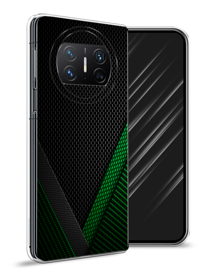 

Чехол Awog на Huawei Mate X3 "Зеленый карбон", Черный;зеленый, 6122450-1