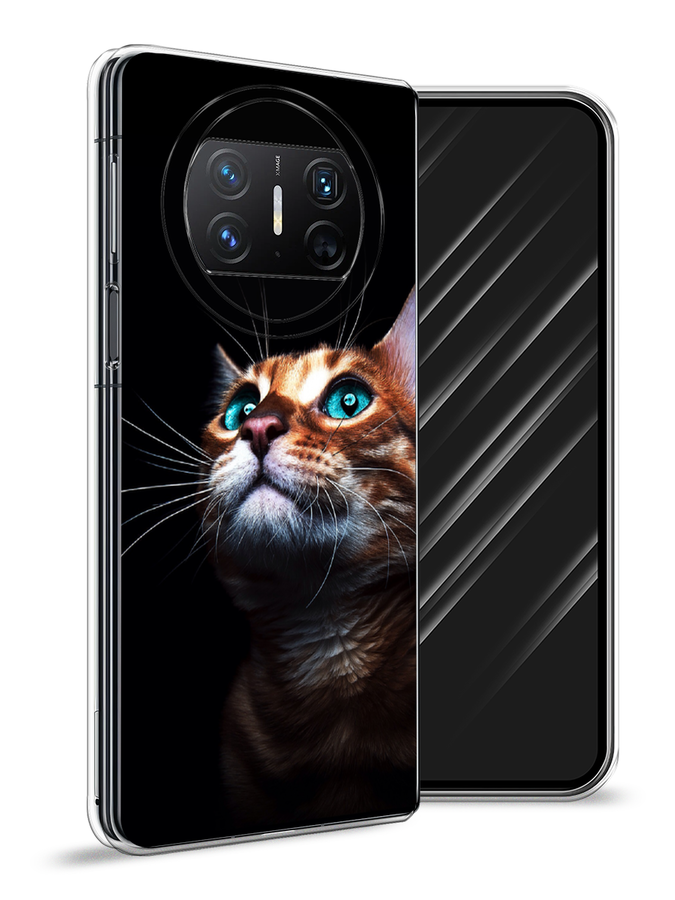 

Чехол Awog на Huawei Mate X3 "Мечтательный кот", Коричневый, 6122450-1