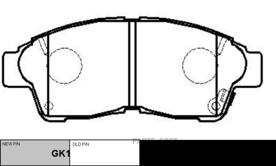 

Тормозные колодки Ctr передние GK1015