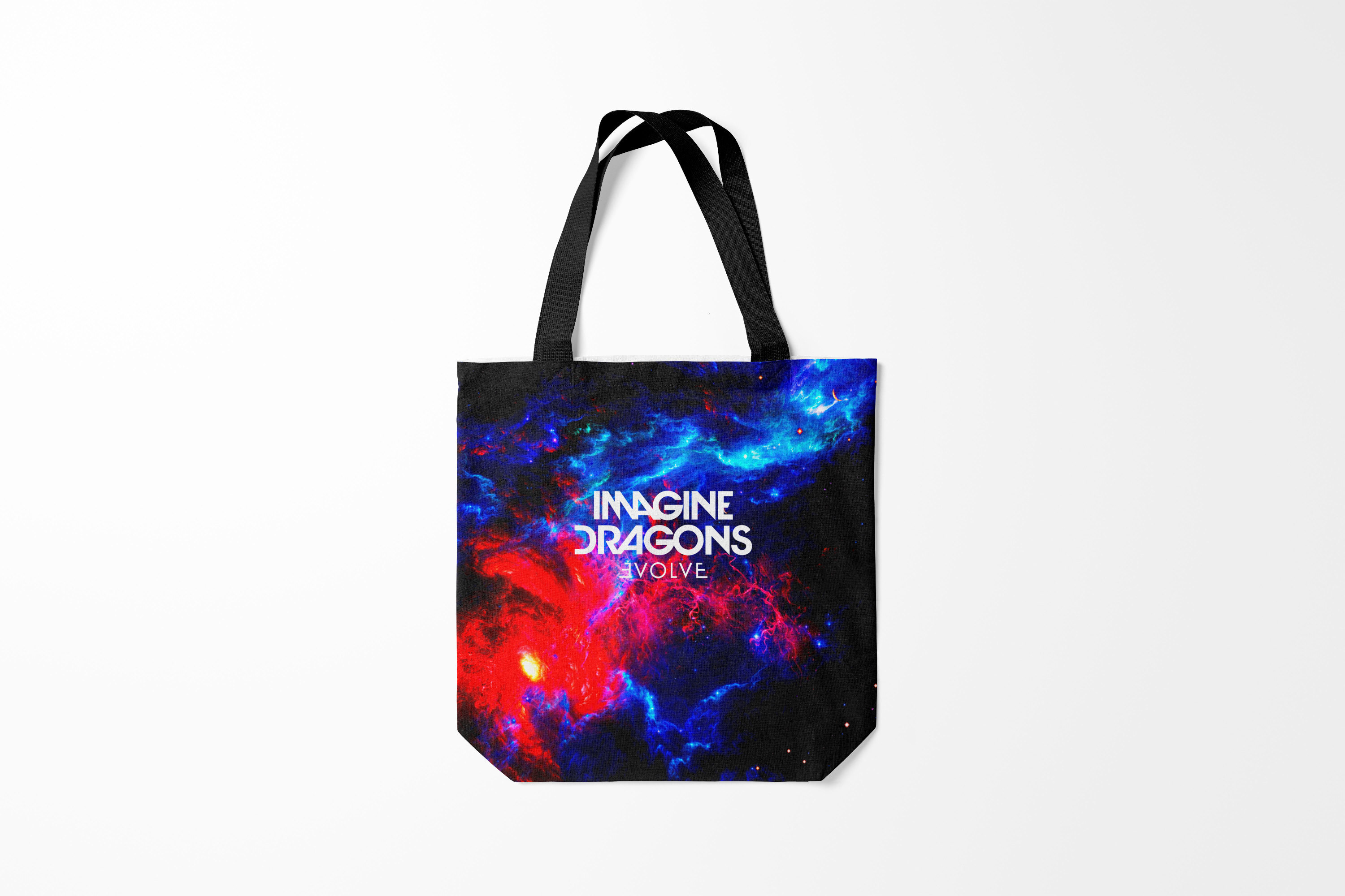 

Сумка шoппер унисекс Burnettie Imagine Dragons radioactive, желтый, Imagine Dragons radioactive