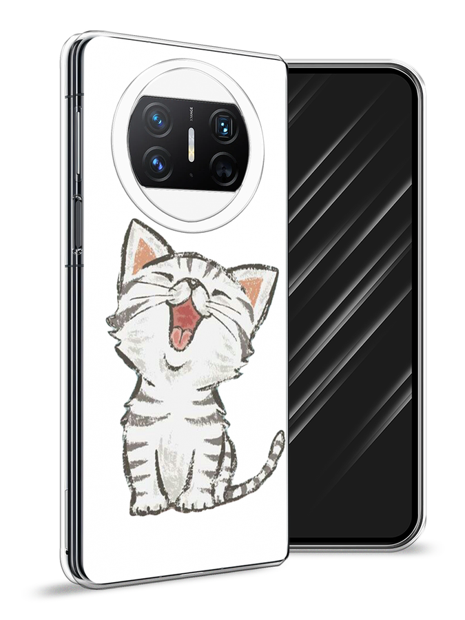 

Чехол Awog на Huawei Mate X3 "Котенок рисованный", Серый;белый, 6122450-1