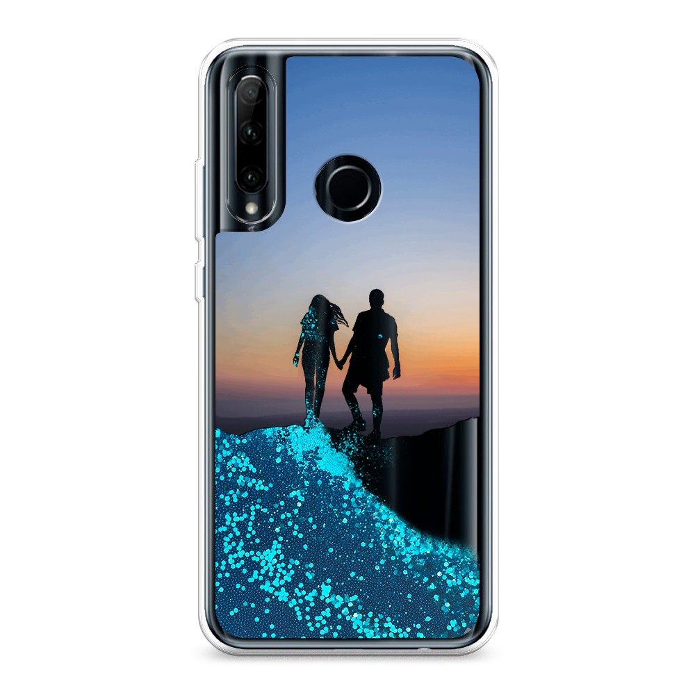 

Чехол Awog на Honor 10i "Пара на краю света", Разноцветный, 68893-1