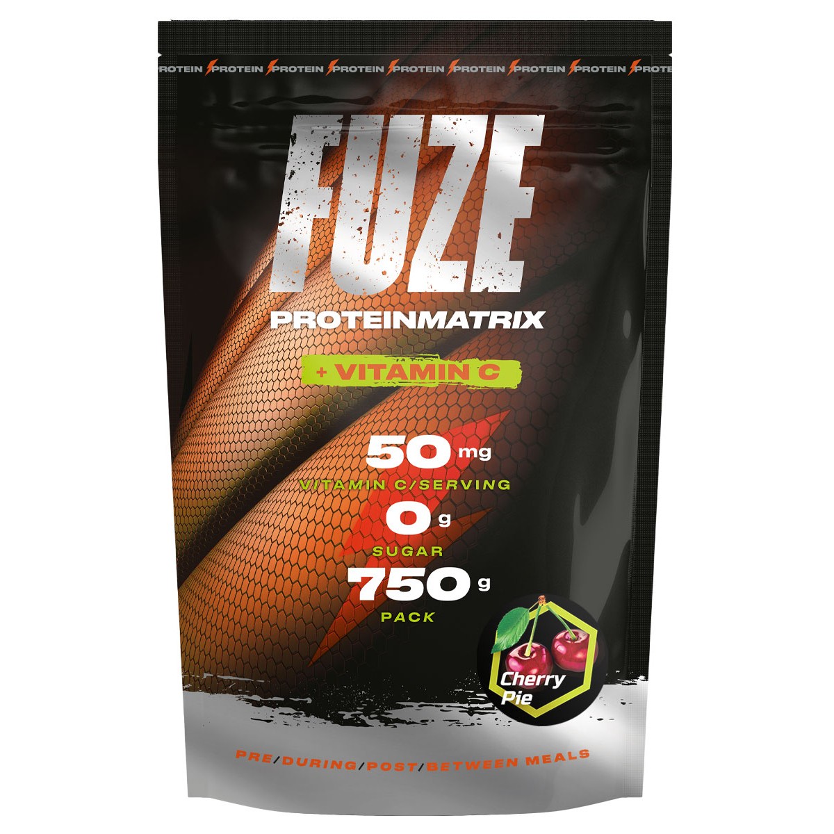 Протеин 4uze Protein + Vitamin C, 750 г, вишневый пирог