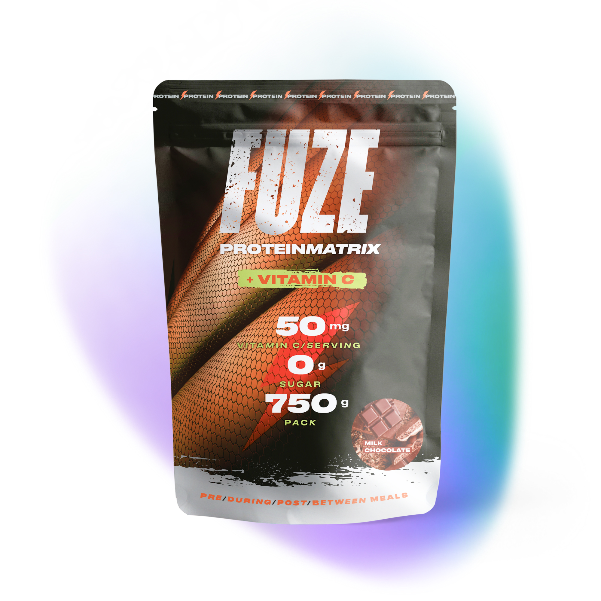 Протеин Fuze Protein + Vitamin C, 750 г, молочный шоколад