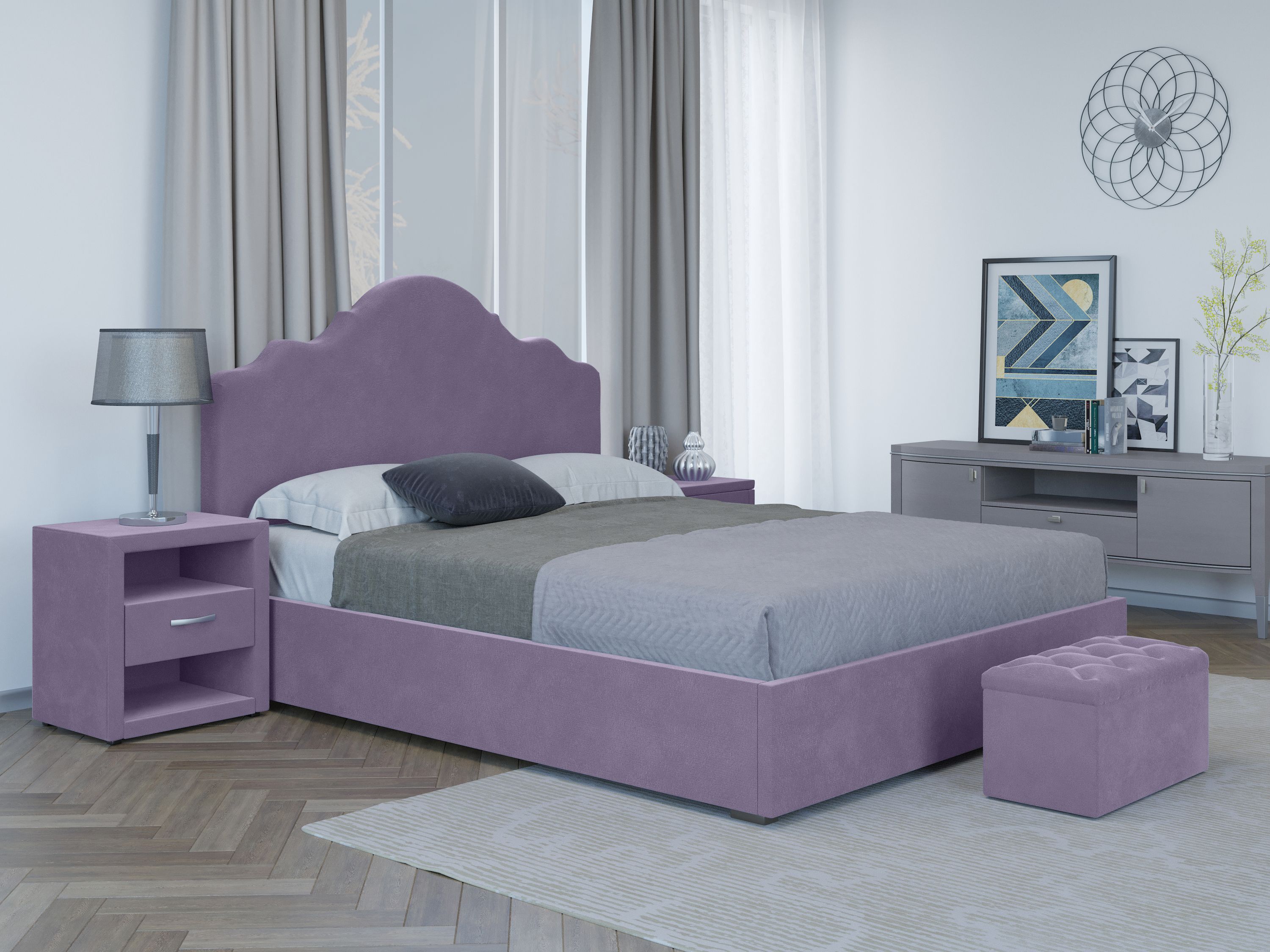 

Кровать COSTA CST_Эльза CST_Эльза_15_120*200, Фиолетовый, CST_Эльза
