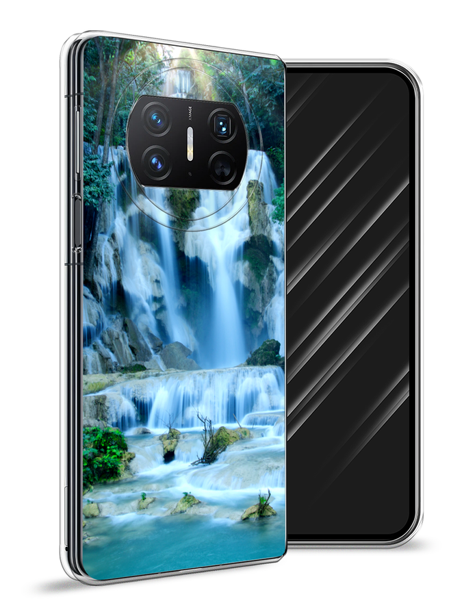 

Чехол Awog на Huawei Mate X3 "Водопад 8", Голубой;зеленый, 6122450-1
