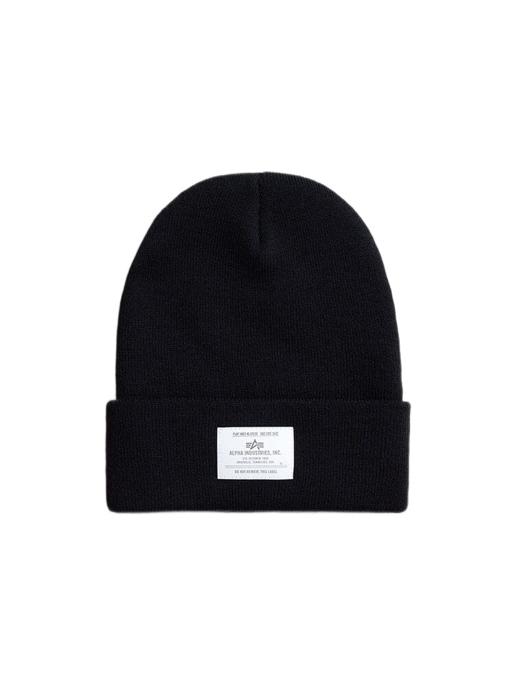 Шапка мужская Alpha Industries Essential Beanie black, one size