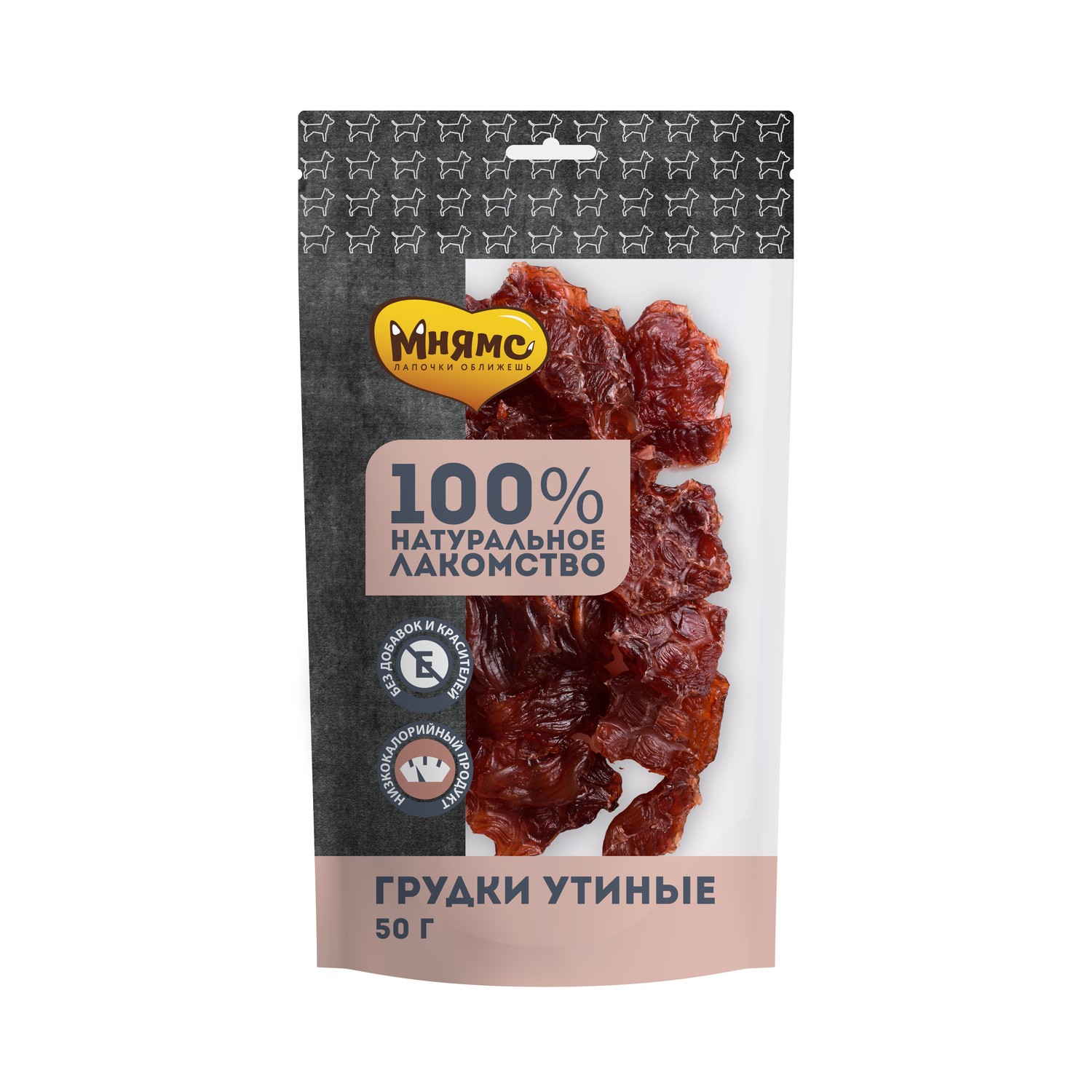 

Лакомство для собак всех пород Мнямс, грудки утиные (50х50 гр)